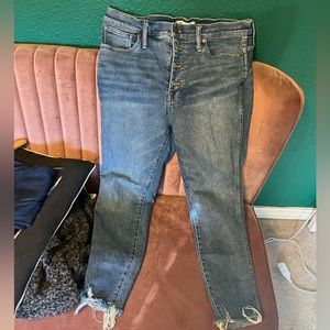 Madewell 10 inch High Rise Skinny Jean